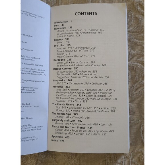 Rick Steves France Paperback Rick, Smith, Steve Steves 2003 - Picture 5 of 5